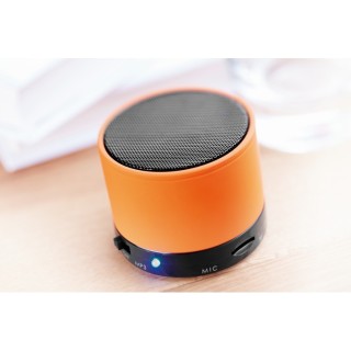 Altavoz circular Bluetooth publicitario incluye puerto para tarjeta SD